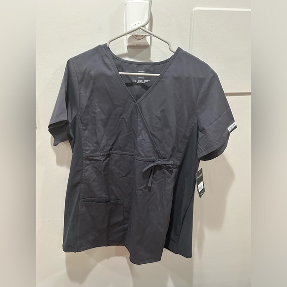 New Cherokee Professionals Women's Maternity Scrub Top Size Medium Grey - Picture 1 of 5